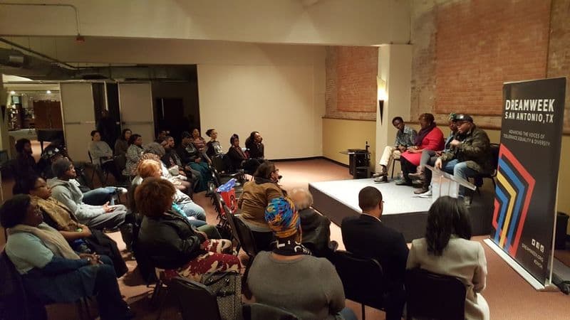 Audience watching a DreamWeek San Antonio panel discussion